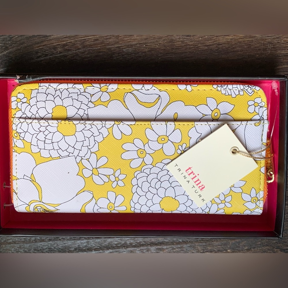 Trina Turk Yellow and White Floral Design